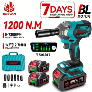 ONEVAN 1200N.M 1/2" Cordless Impact Wrench
