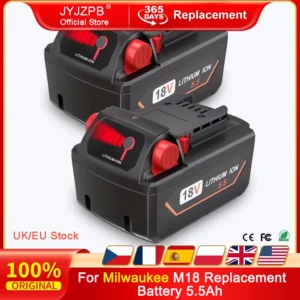 5.5Ah/6.5Ah M18 Battery for Milwaukee